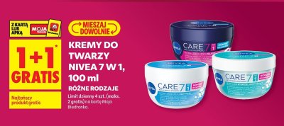 Kremy do twarzy Nivea 7 w 1 100 ml różne rodzaje promocja w Biedronka