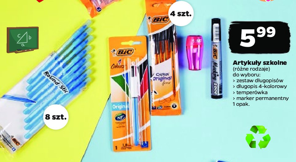 Długopis automatyczny 4-kolorowy Bic promocja