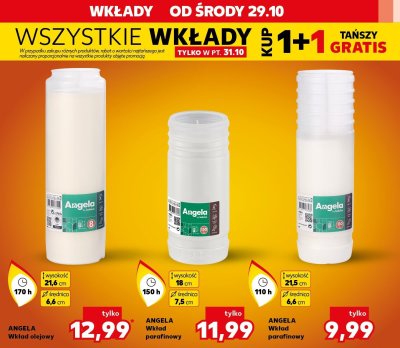 Wkład parafinowy ANGELA 110h promocja w Kaufland