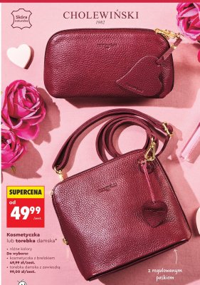Torebka damska CHOLEWIŃSKI różne kolory promocja w Biedronka