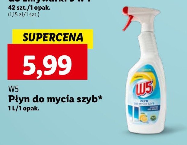 P艂yn do mycia szyb cytrynowy W5 promocja