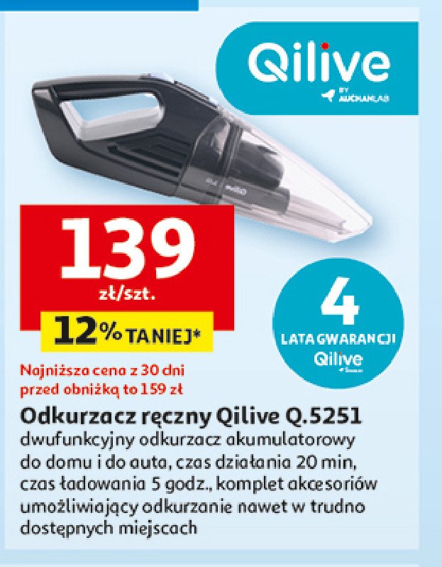 Odkurzacz ręczny q.5251 Qilive promocja