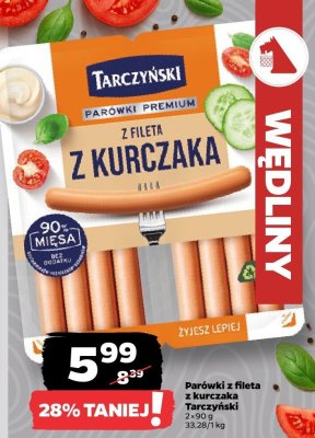 Parówki z fileta z kurczaka promocja w Netto
