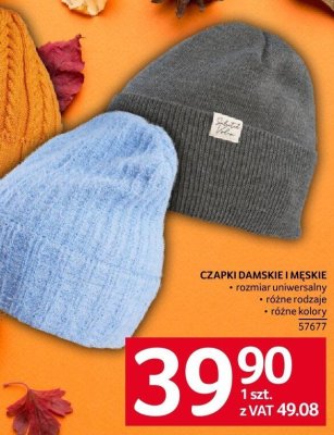 Czapki damskie i męskie Selgros promocja w Selgros