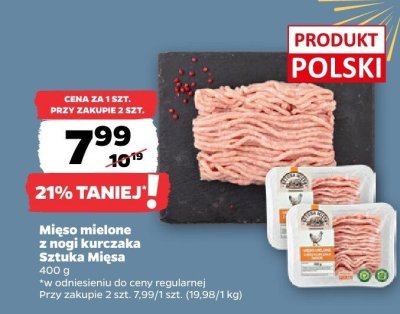 Mięso mielone z nogi kurczaka Sztuka Mięsa promocja w Netto