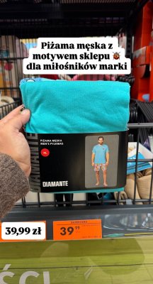 Piżama męska DIAMANTE promocja w Biedronka