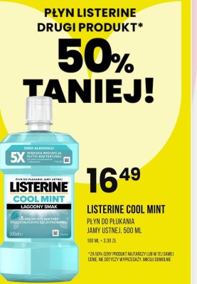 Płyn do płukania jamy ustnej Cool Mint Listerine promocja w Drogerie Natura