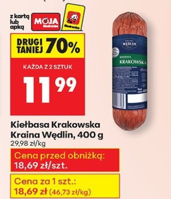 Kiełbasa Krakowska 400 g promocja w Biedronka