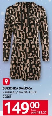 Sukienka damska z wiskozą xs-l promocja w Selgros