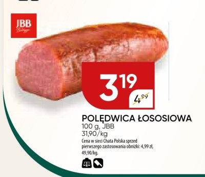 Polędwica łososiowa JBB promocja w Chata Polska