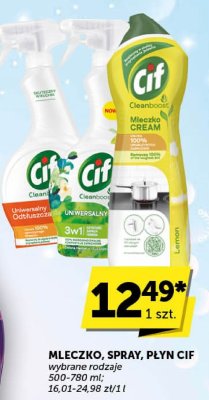 Mleczko, spray, płyn Cif wybrane rodzaje 500-780ml promocja w Groszek