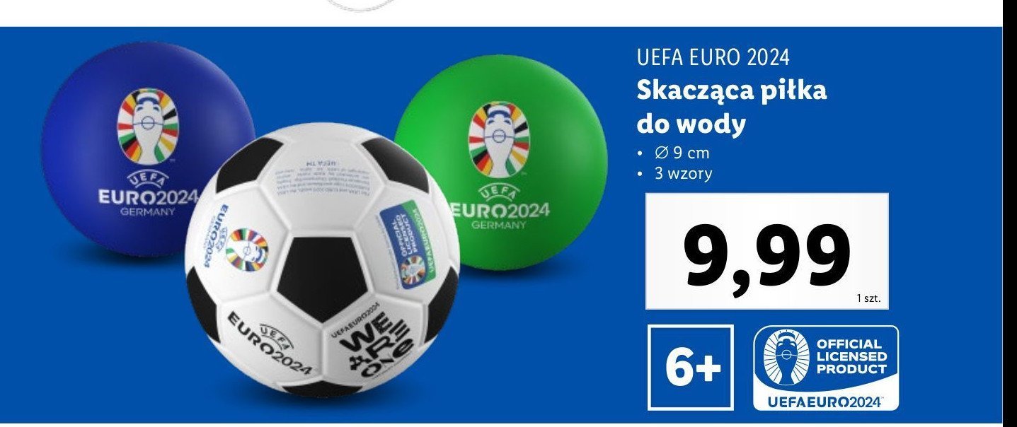 Piłka do wody UEFA promocja