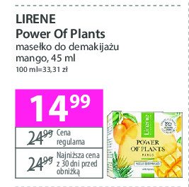 Masełko do demakijażu mango Lirene power of plants promocja