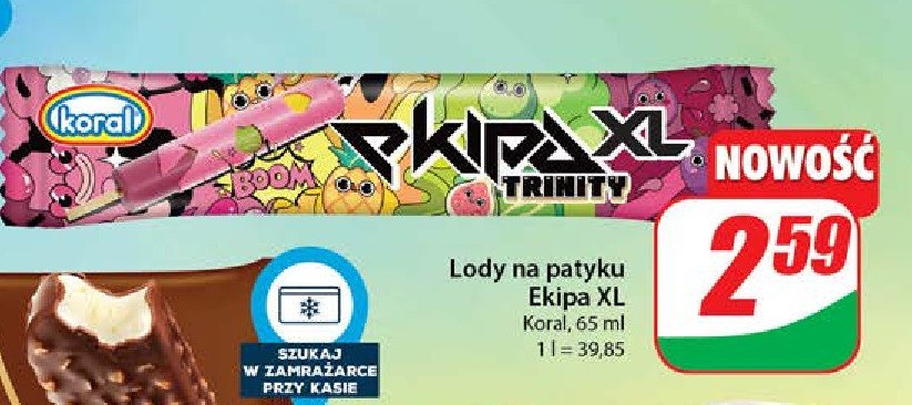 Lód trinity KORAL EKIPA promocja w Dino