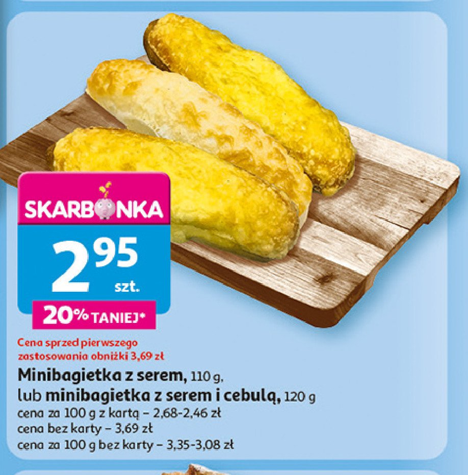 Mini bagietka z cebulą i serem promocja w Auchan