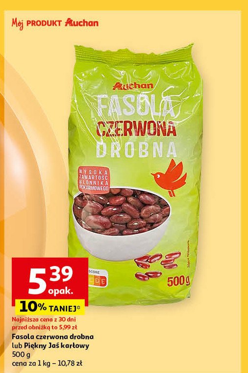 Fasola piękny jaś Auchan promocja