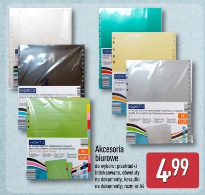 Koszulki na dokumenty rozmiar A4 promocja w Aldi