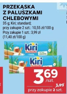 Przekąska z paluszkami Kiri promocja w Stokrotka