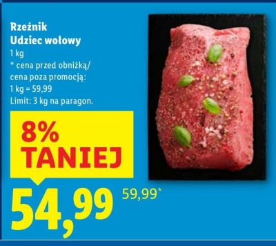 Udziec wo艂owy bez ko艣ci promocja w Lidl