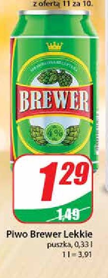 Piwo BREWER PILS promocja
