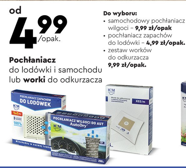 Pochłaniacz zapachów do lodówek + wkład K&m promocja