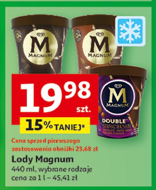 Lody starchaser Algida magnum double promocja