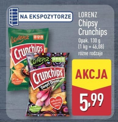 Chipsy Crunchips LORENZ promocja w Aldi