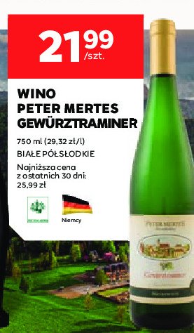 Wino PETER MERTES GEWURZTRAMINER promocja