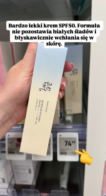Krem do twarzy SPF50 Beauty of Joseon Relief Sun promocja w Rossmann
