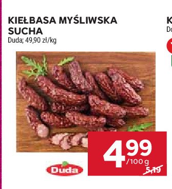 Kiełbasa myśliwska sucha Silesia duda promocja w Stokrotka