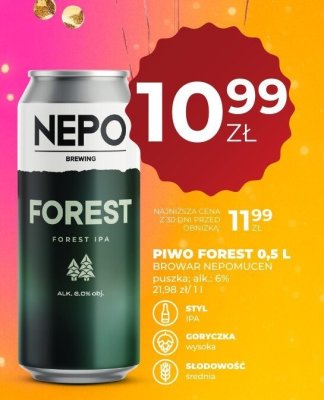 Piwo FOREST IPA 0,5 L promocja w Duży Ben