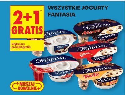 Jogurt wszystkie rodzaje 2+1 GRATIS promocja w Biedronka