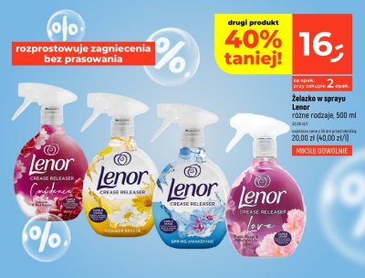 Żelazko w sprayu Lenor różne rodzaje promocja w Dealz