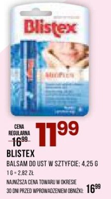 Balsam do ust BLISTEX w sztyfcie promocja w Drogerie Natura