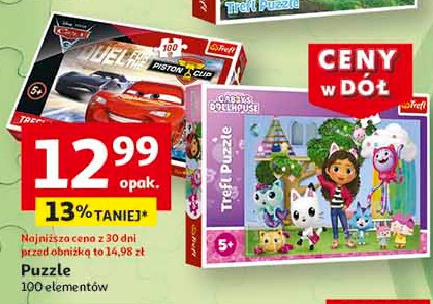 Puzzle koci domek gabi 100 el. Trefl promocja