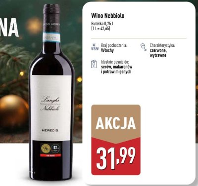 Wino Nebbiolo promocja w Aldi