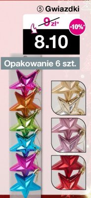 Gwiazdki Opakowanie 6 szt. promocja w Woolworth