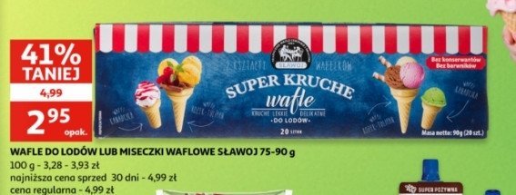 Wafle do lod贸w super kruche S艂awoj promocja