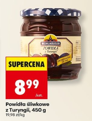Powidła śliwkowe z Turyngii, 450 g promocja w Biedronka