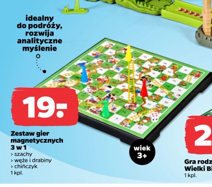 Zestaw gier magnetycznych 3w1 promocja w Netto