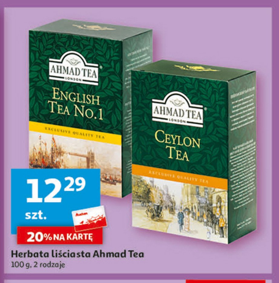 Herbata liściasta Ahmad tea london ceylon tea promocja