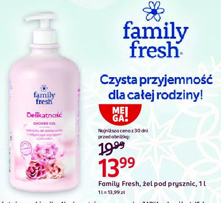 Żel pod prysznic delikatność z wyciągiem z jedwabiu FAMILY FRESH promocja