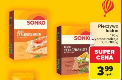 Pieczywo lekkie, wybrane rodzaje Sonko promocja w Carrefour