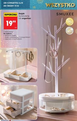 Stojak na biżuterię lub organizer SMUKEE promocja w Biedronka