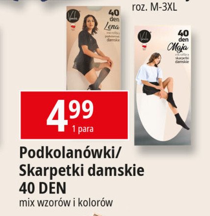 Skarpety damskie 40 den VENTO promocja w Leclerc