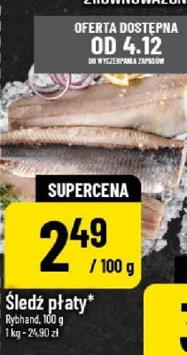 Śledź płaty Rybaland promocja w POLOmarket