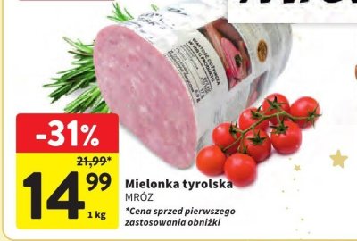 Mielonka tyrolska MRÓZ promocja w Intermarche