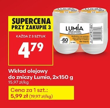 Wkład olejowy do znicza 2-pak promocja w Biedronka