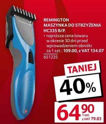 Maszynka do strzyżenia REMINGTON MASZYNKA DO STRZYŻENIA HC335 B/P promocja w Selgros