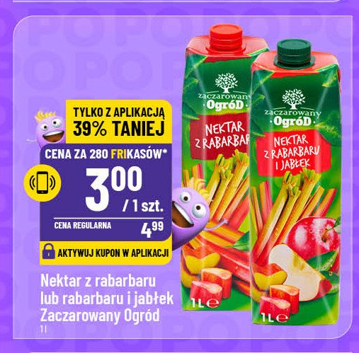 Nektar z rabarbaru Zaczarowany ogród promocja w POLOmarket